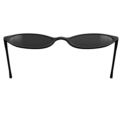 2000's Grunge Raised Sunglasses in Black