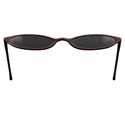 2000's Grunge Raised Sunglasses in Brown