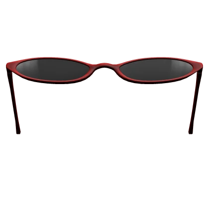 2000's Grunge Raised Sunglasses in Red