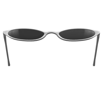 2000's Grunge Raised Sunglasses in White