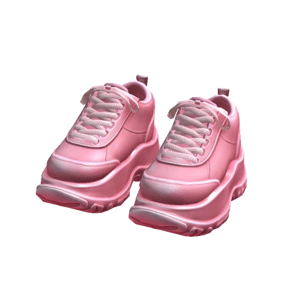 Chunky Sneakers - Baby Pink