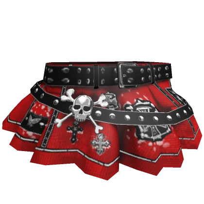 3.0 Punk Princess Skirt Red