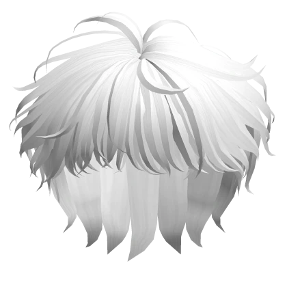 Long Anime Hair in White