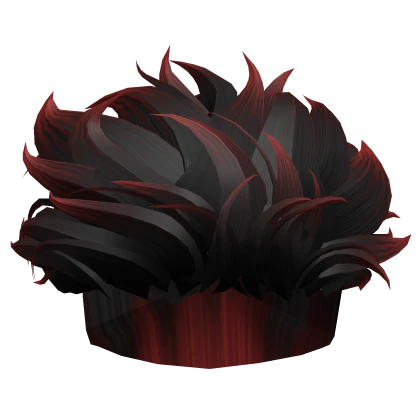 Anime Sorcerer Hair in Black&Red