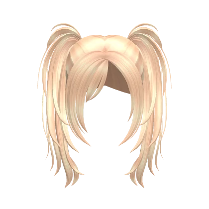 ❀ messy scene pigtails blonde