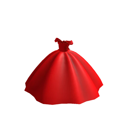 Ballgown with Roses - Red