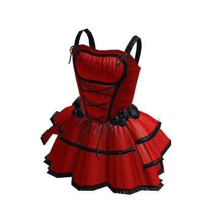 Mini Corset Dress - Red