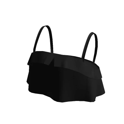 Lovely Doll Crop Top-Matte Black