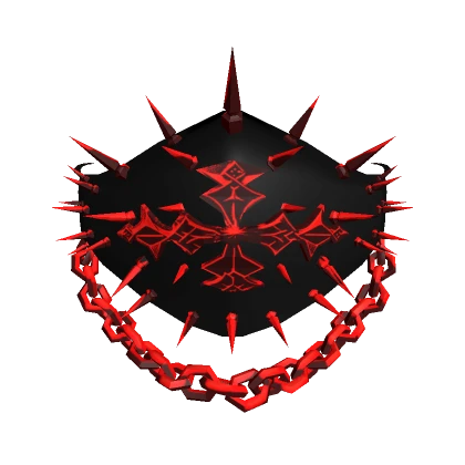 Gothic Punk Spiked Mask Red