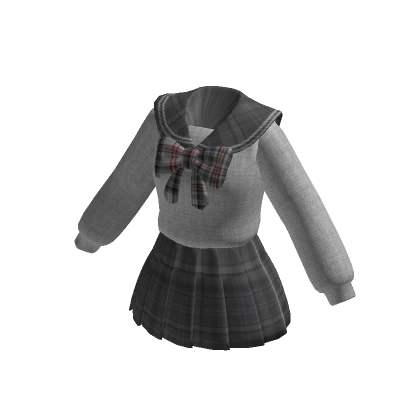 ✨Bow tie plaid school uniform preppy costume anime