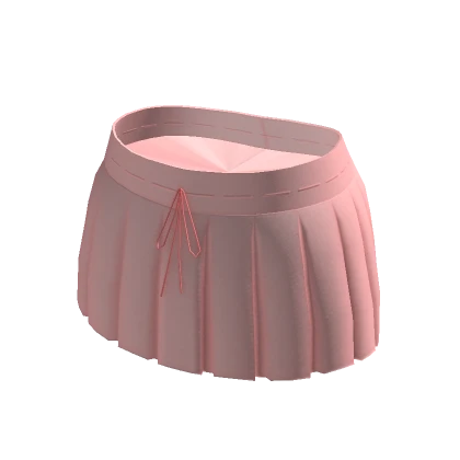 ☆ valentines pink pleated mini-skirt