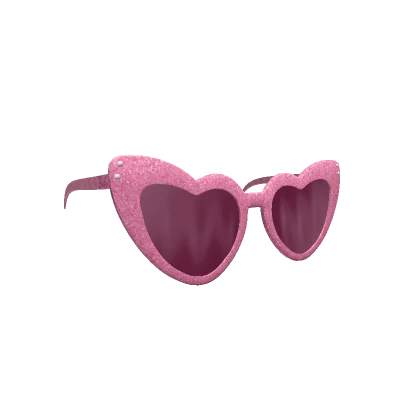 Barbie Pink Sparkle Heart Sunglasses