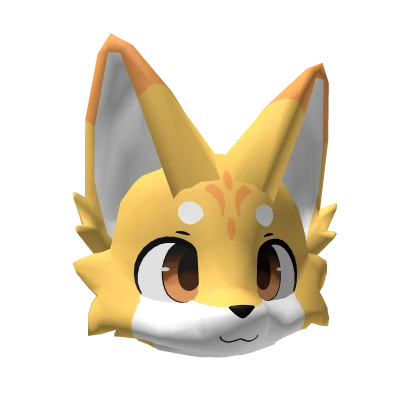 Happy Yellow Kemono Fox (Colored Eyes)