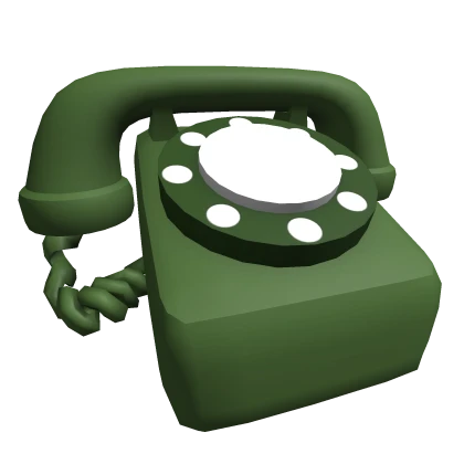 Green Rotary Phone Head