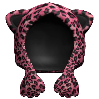 Cute Leopard Paw Hat (pink)