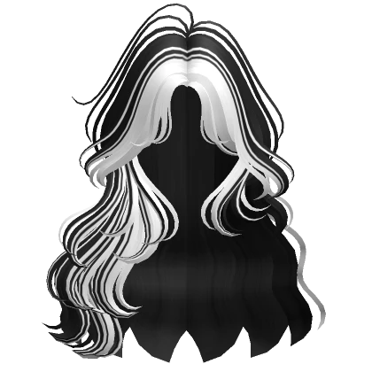 Two-Tone Soft Fairy Waves Hair (Black & White)