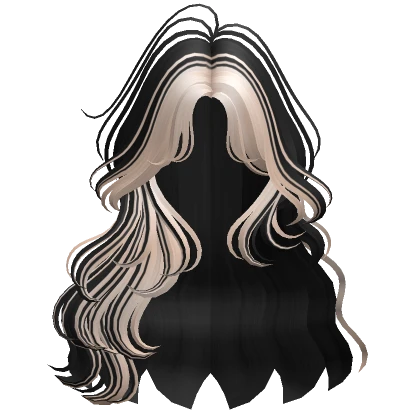 Two-Tone Soft Fairy Waves Hair (Black & Platinum)