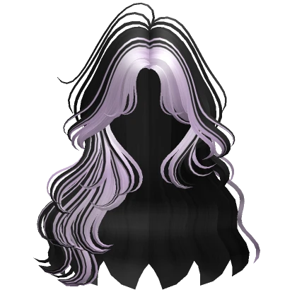 Two-Tone Soft Fairy Waves Hair (Black & Purple)