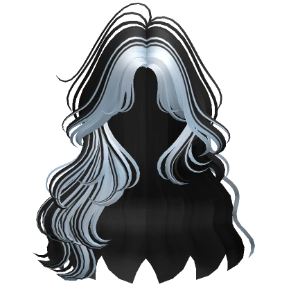 Two-Tone Soft Fairy Waves Hair (Black & Blue)