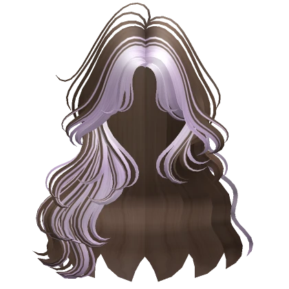 Two-Tone Soft Fairy Waves Hair (Brown & Purple)