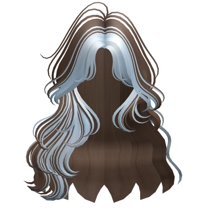 Two-Tone Soft Fairy Waves Hair (Brown & Blue)