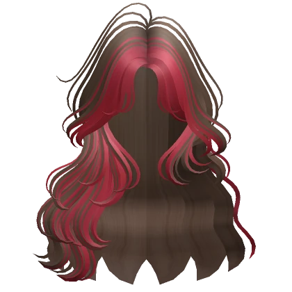 Two-Tone Soft Fairy Waves Hair (Brown & Red)