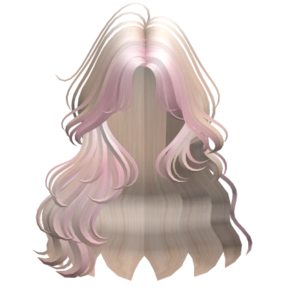 Two-Tone Soft Fairy Waves Hair (Platinum & Pink)