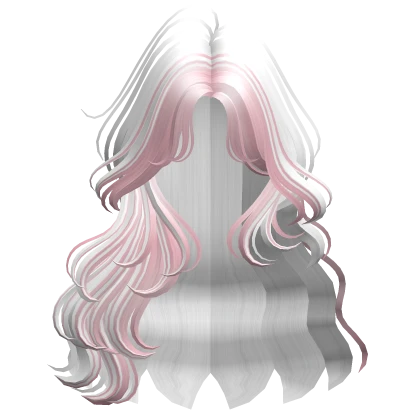 Two-Tone Soft Fairy Waves Hair (White & Pink)