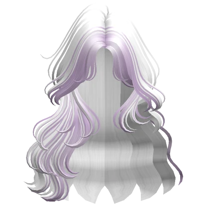 Two-Tone Soft Fairy Waves Hair (White & Purple)