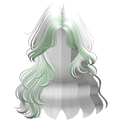 Two-Tone Soft Fairy Waves Hair (White & Green)