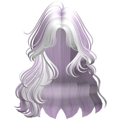 Two-Tone Soft Fairy Waves Hair (Purple & White)