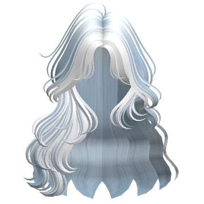 Two-Tone Soft Fairy Waves Hair (Blue & White)