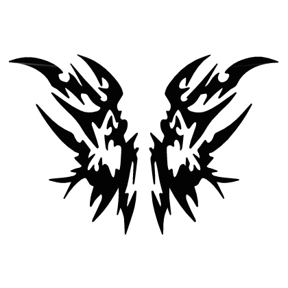 Y2K Cyber Sigil Wings (Large)