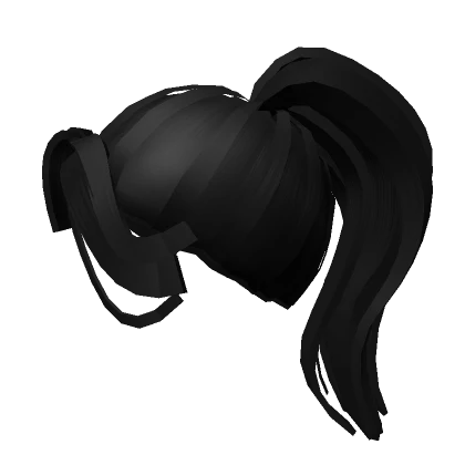 Bacon ponytail hair black