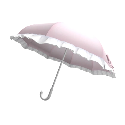 ୨୧: pink parasol with ruffles