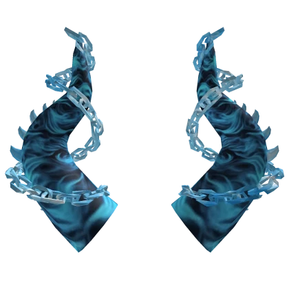 Frozen Blue Flame Horns 