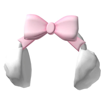 ♡ preppy cute winter bow earmuffs