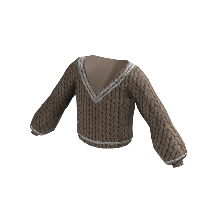 Y2k Beige Oversized Sweater