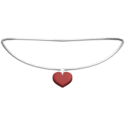 ❤️ Red Heart Silver Necklace 3.0