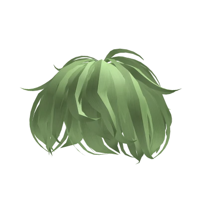 Green Y2K Emo Bed Hair