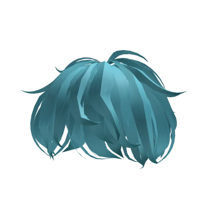 Blue Y2K Emo Bed Hair
