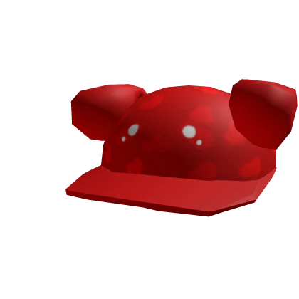 Cute Red Dog Y2k Cap