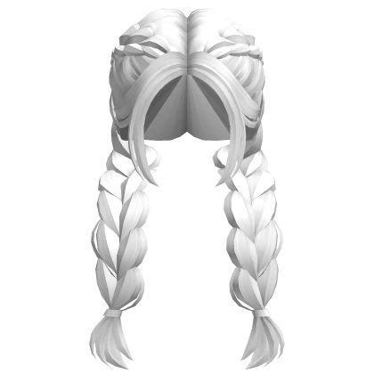 Long Soft Dutch Braid (white)