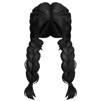 Long Soft Dutch Braid (Black)