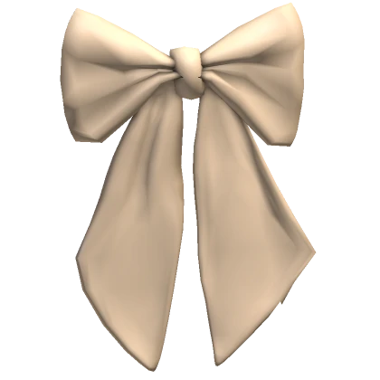 big beige bow