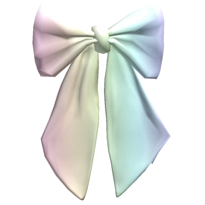 big pastel rainbow bow