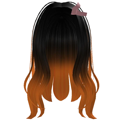 Nezuko Demon Slayer Anime Hair