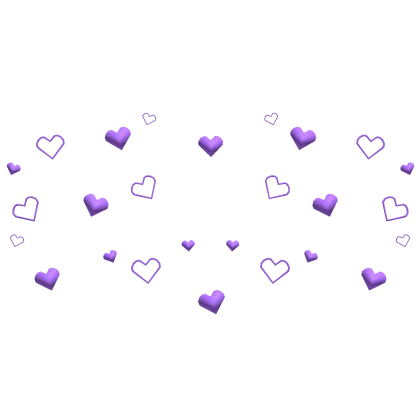 Purple  Heart Confetti Aura