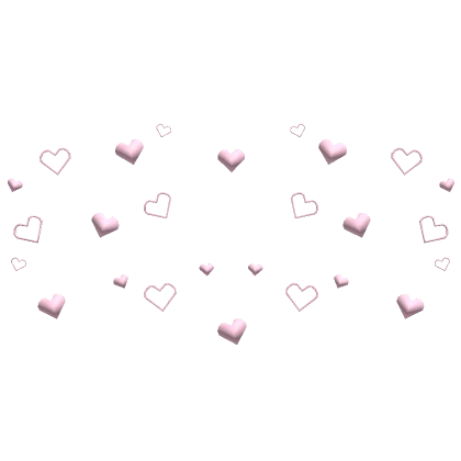 Light Pink Heart Confetti Aura