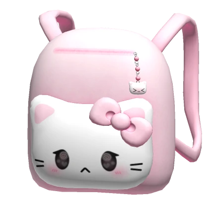 ♡ cat plushie charm backpack